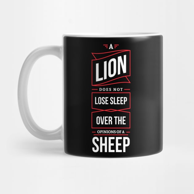 Lion cool slogan for safari or zoo by MikeHelpi